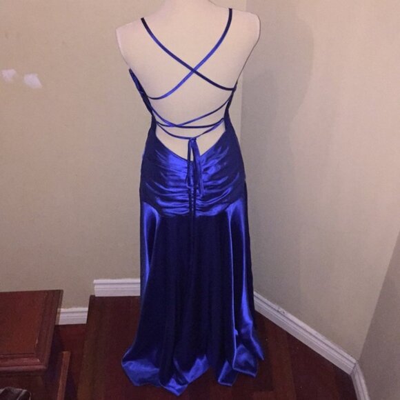 Jessica McClintock For Gunne Sax Cocktail Prom Graduation Dress Juniors Size 7 - Picture 7 of 11